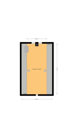 Floorplan - Zuiderdiep 481, 9521 AN Nieuw-Buinen